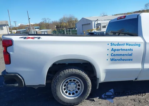 2021 Chevrolet Silverado 1500 4Wd Long Bed Wt from USA, damaged, VIN 3GCNYAEK7MG295422